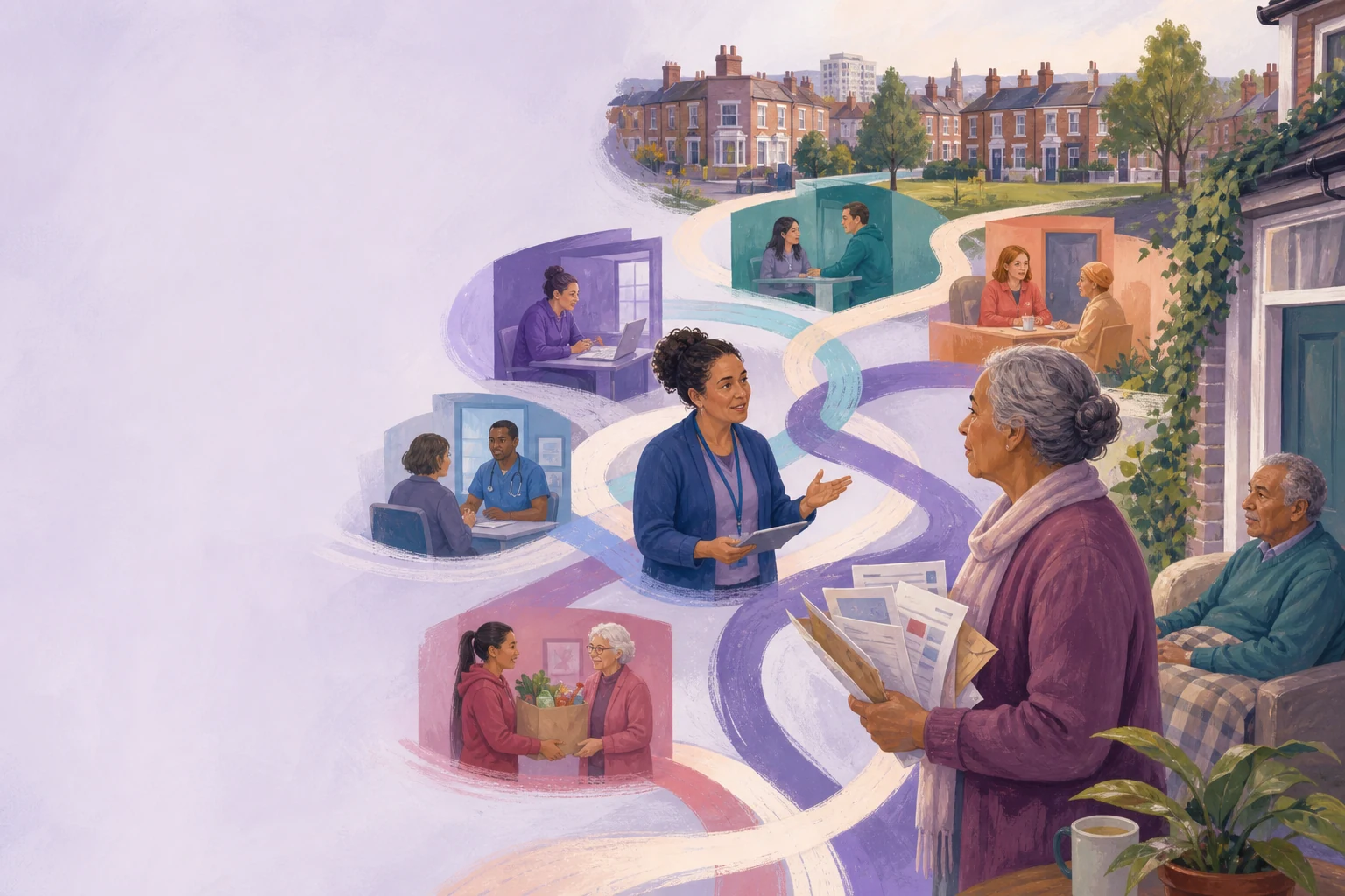 A community support team mapping demand